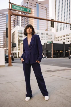 Large | Colored Pants*Freeman T. Porter Agatha peacoat
