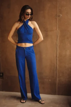 Large | Colored Pants*Freeman T. Porter Agatha dazzlingblue