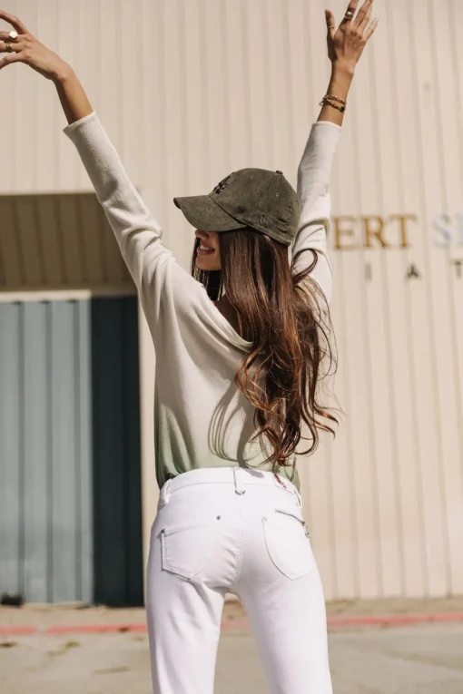 Super Slim | Cropped*Freeman T. Porter Alexa Cropped white