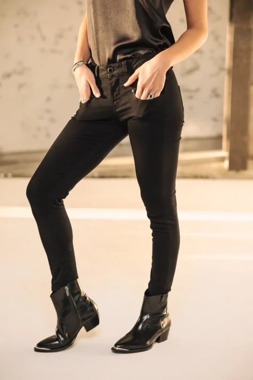 High Waist | Super Slim*Freeman T. Porter Alexa High Waist Cropped black