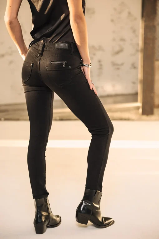 High Waist | Super Slim*Freeman T. Porter Alexa High Waist Cropped black