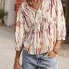 Tops & Shirts*Freeman T. Porter Anile Desert Tie u0026 Dye egret