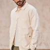 Jackets & Overshirts*Freeman T. Porter Barney Cot Slub lightgray