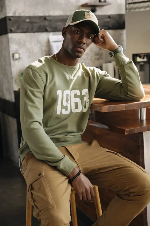 Sweaters & Sweatshirts*Freeman T. Porter Baton 1963 dustyolive