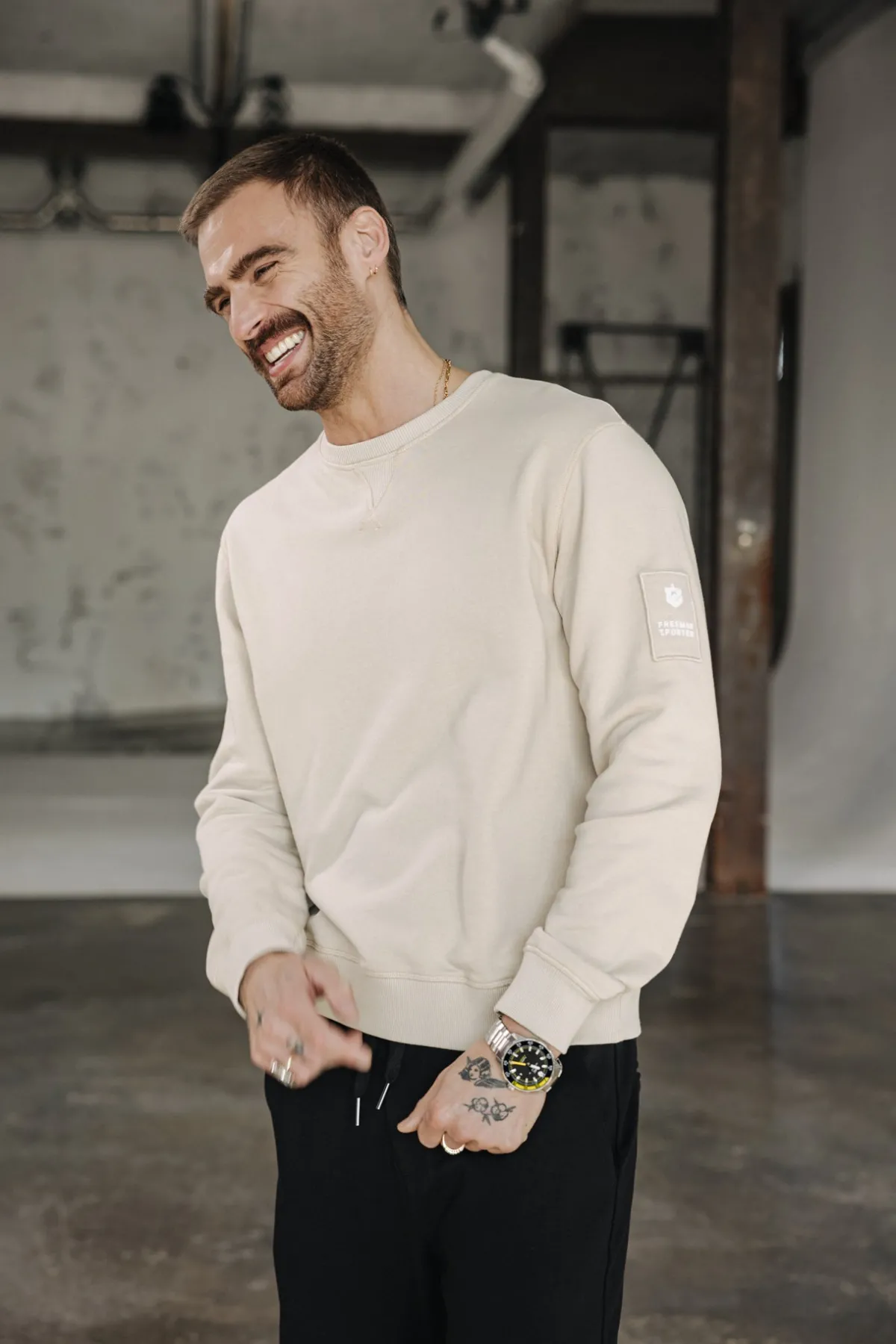 Sweaters & Sweatshirts*Freeman T. Porter Baton Snug overcast