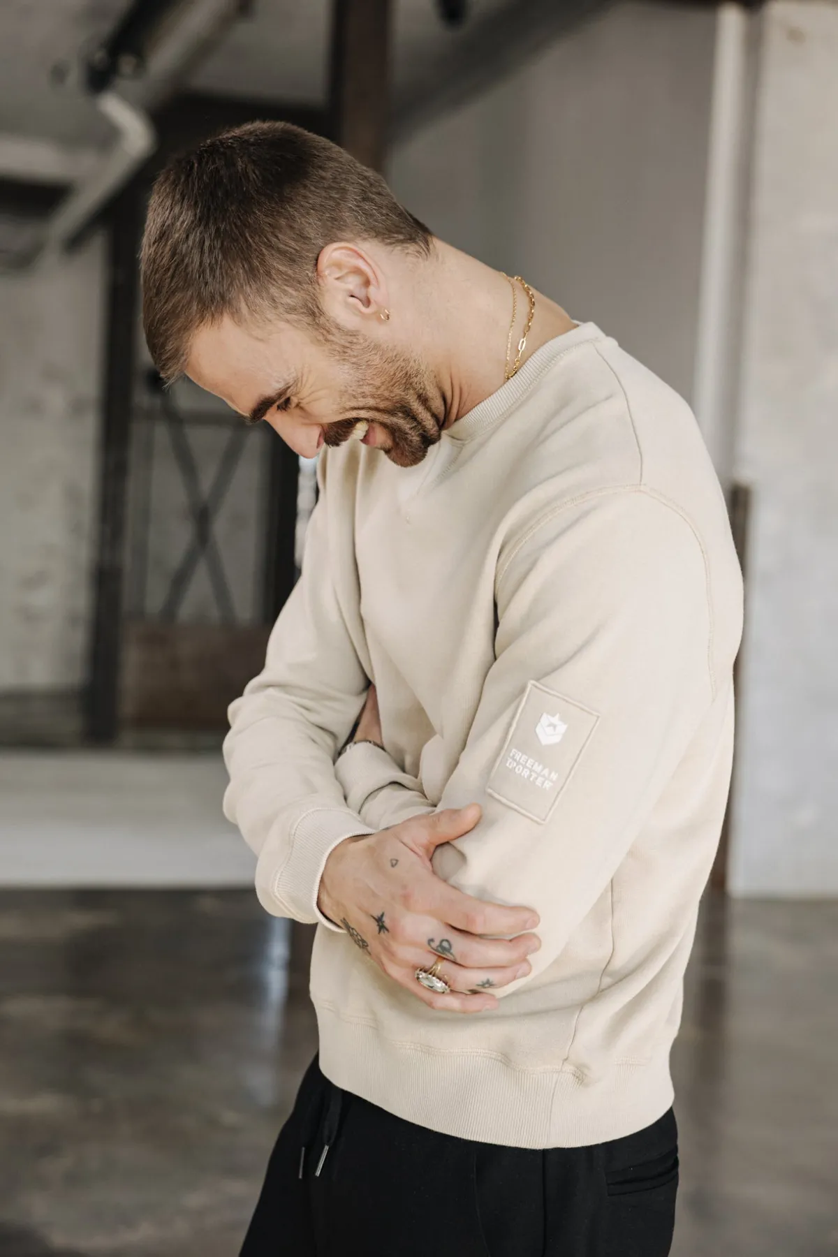 Sweaters & Sweatshirts*Freeman T. Porter Baton Snug overcast