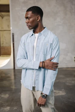 Shirts*Freeman T. Porter Bolton Denim chambrayblue
