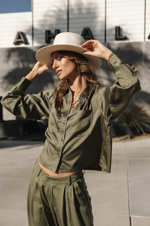 Tops & Shirts*Freeman T. Porter Caretina Silken fourleafclover