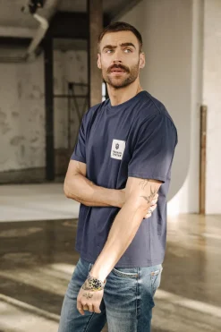 T-Shirts & Polos*Freeman T. Porter Chuck Patch navy