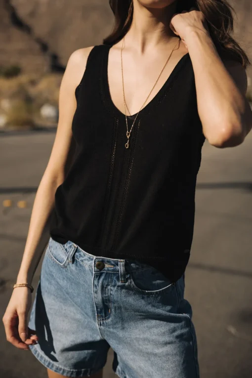 Mesh | Tops & Shirts*Freeman T. Porter Daria Pointelle black