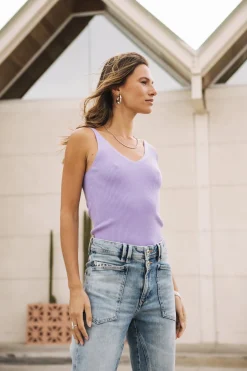 Mesh | Tops & Shirts*Freeman T. Porter Doriana Rib lavender