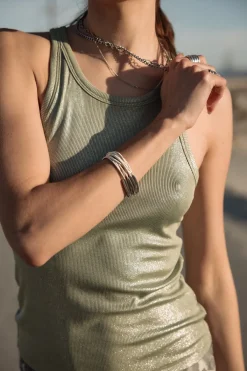 Tops & Shirts*Freeman T. Porter Dorine Foiled sage