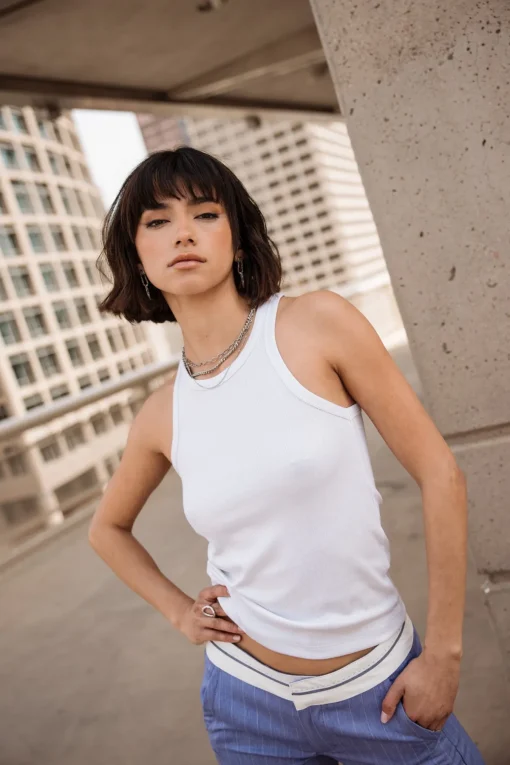 Tops & Shirts*Freeman T. Porter Dorine Foiled offwhite