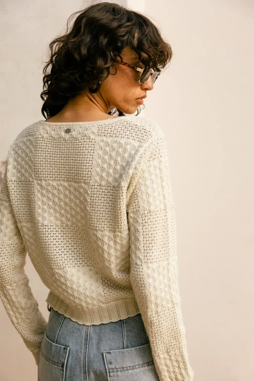 Mesh*Freeman T. Porter Gill Pointelle ecru