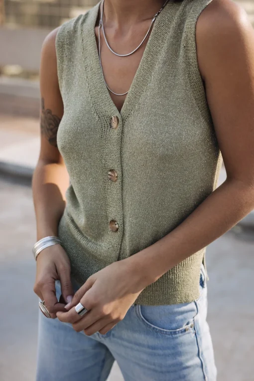 Tops & Shirts*Freeman T. Porter Gira Glitter desertsage