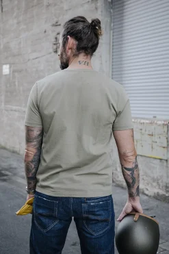 T-Shirts & Polos*Freeman T. Porter Ivander Crew deeplichengreen