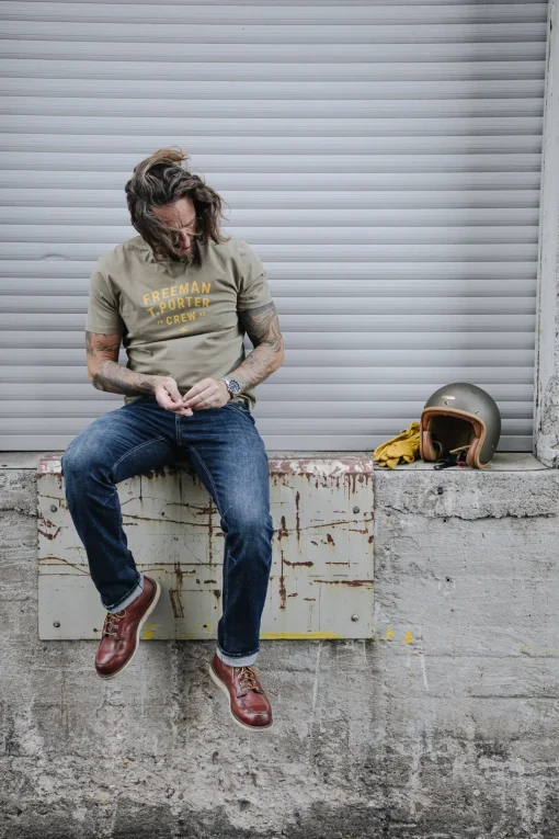 T-Shirts & Polos*Freeman T. Porter Ivander Crew deeplichengreen