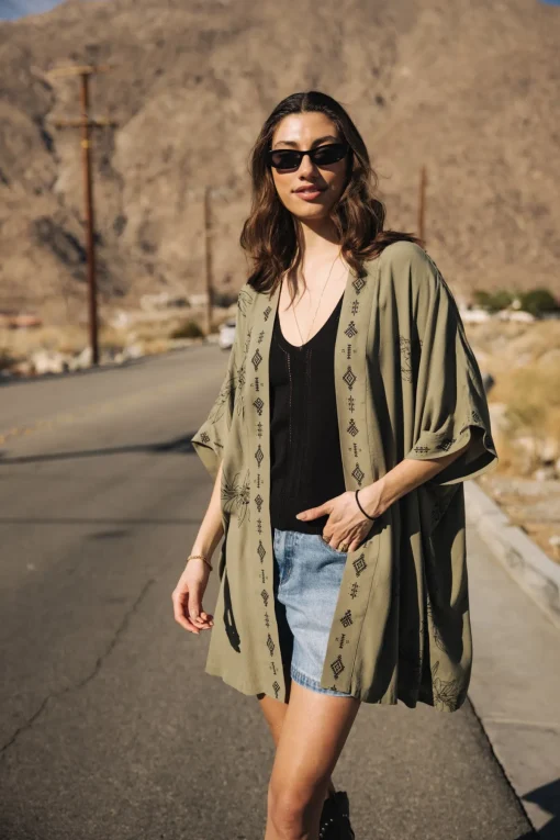 Tops & Shirts*Freeman T. Porter Kanna Sahara Trip deeplichengreen