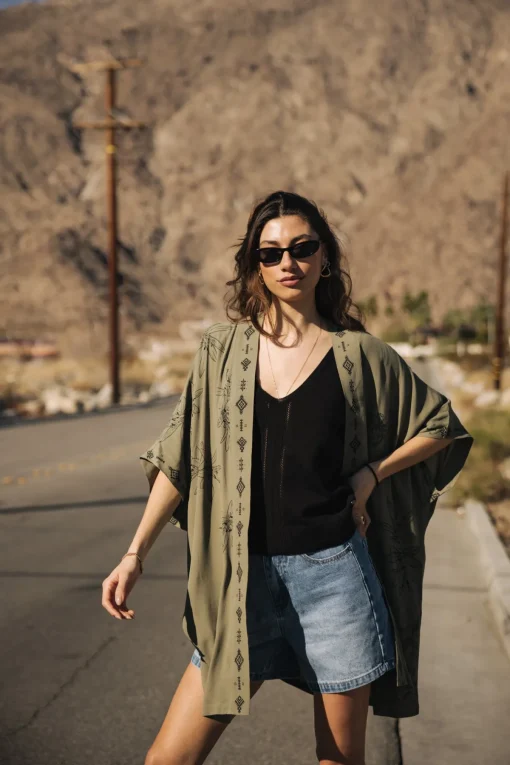 Tops & Shirts*Freeman T. Porter Kanna Sahara Trip deeplichengreen