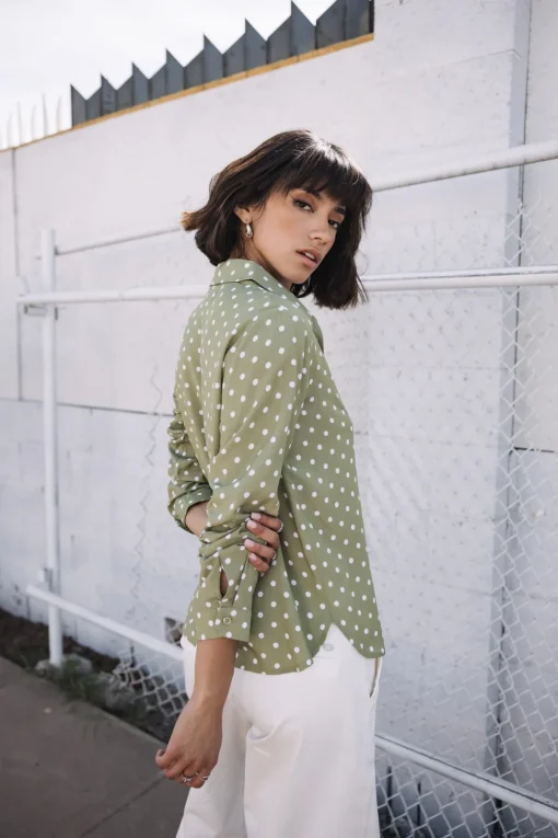 Tops & Shirts*Freeman T. Porter Katy Dots lightkhaki