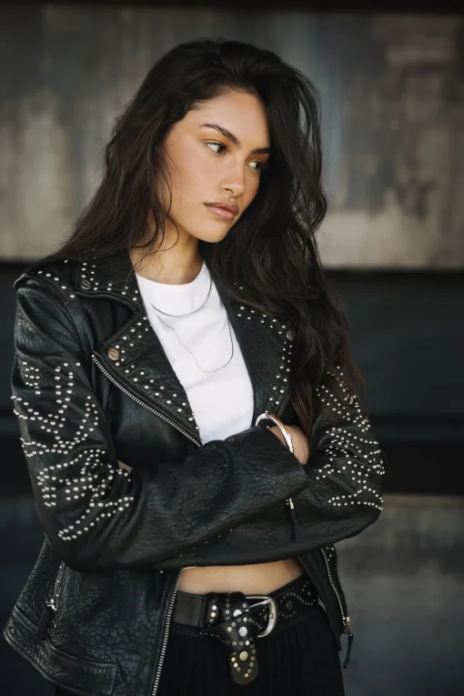 Jackets & Blazers*Freeman T. Porter Kristen Leather Claws anthra