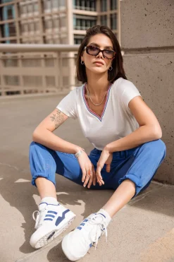 Colored Pants | High Waist*Freeman T. Porter Lara Jazz surftheweb