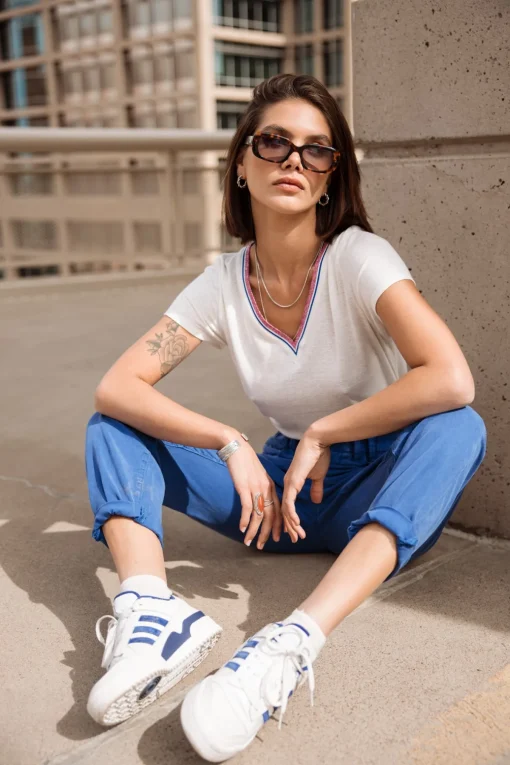 Colored Pants | High Waist*Freeman T. Porter Lara Jazz surftheweb