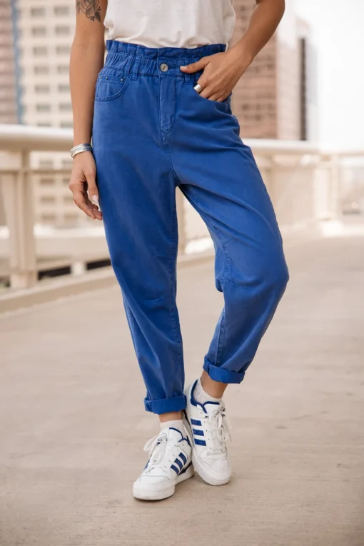 Colored Pants | High Waist*Freeman T. Porter Lara Jazz surftheweb