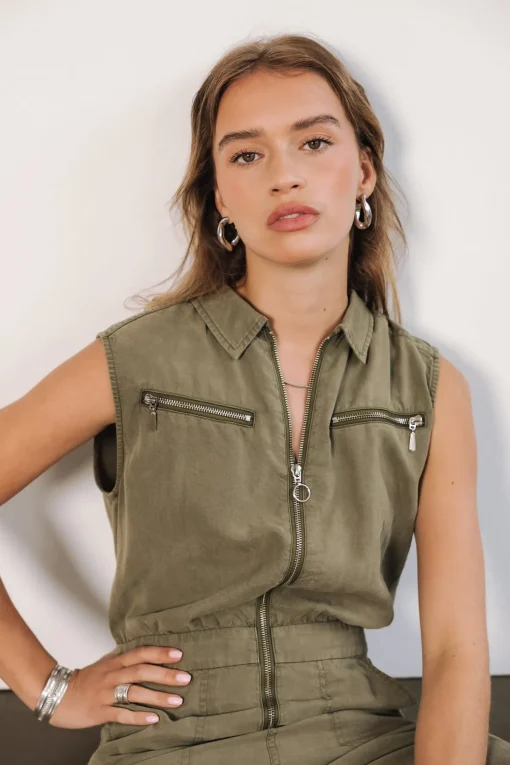 Overalls & Dungarees*Freeman T. Porter Martha Plain deeplichengreen