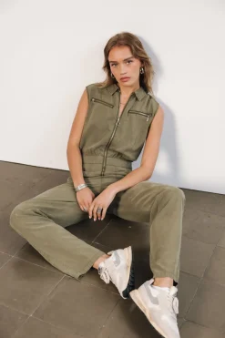 Overalls & Dungarees*Freeman T. Porter Martha Plain deeplichengreen