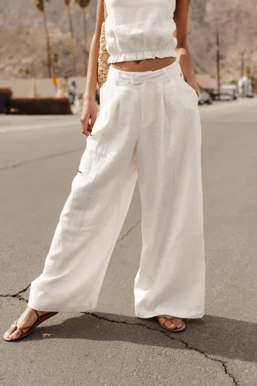 Large | High Waist*Freeman T. Porter Paolina Natural egret