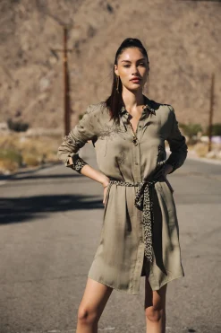 Dresses & Skirts*Freeman T. Porter Ravissa Sahara Trip deeplichengreen