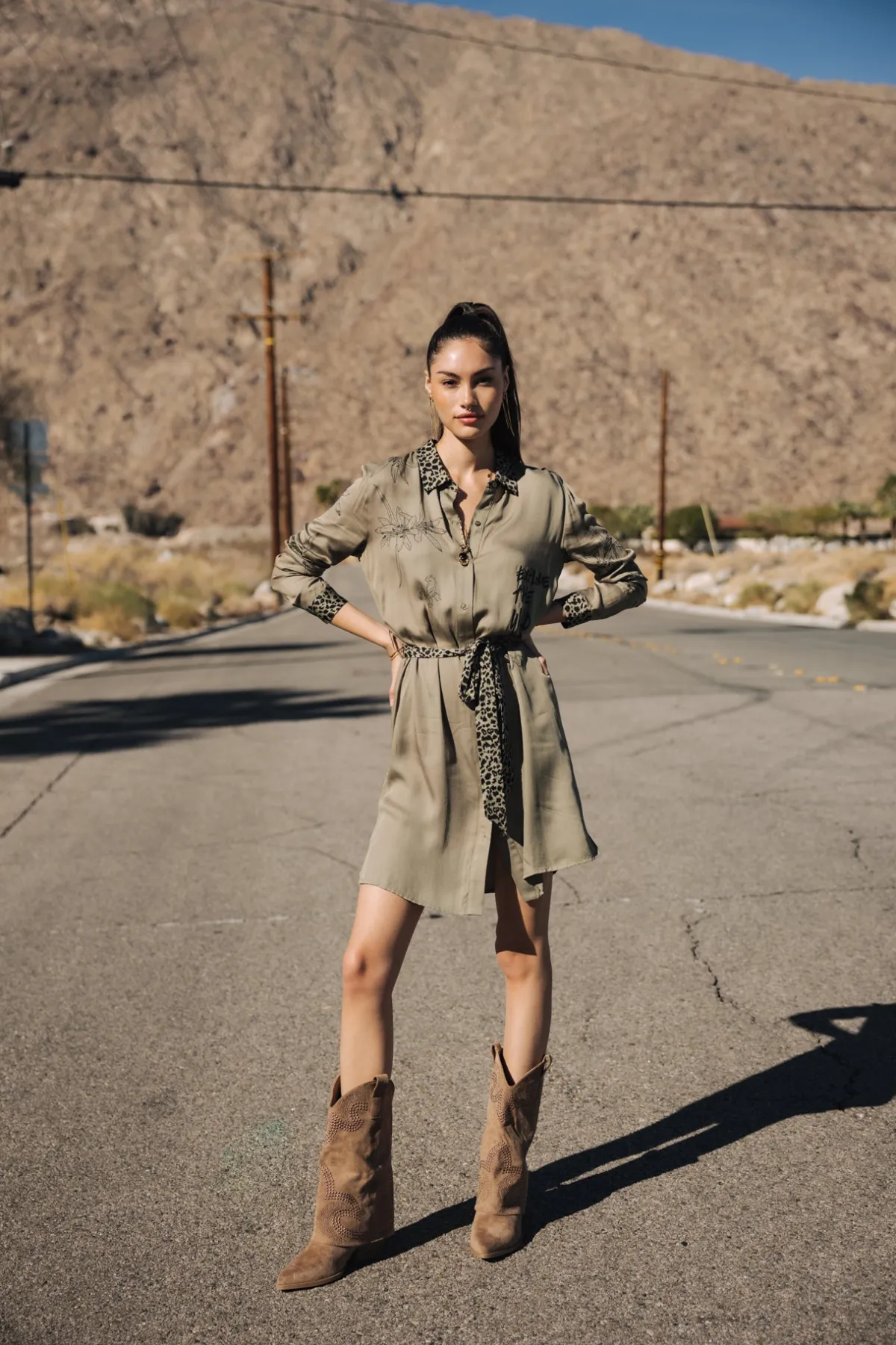 Dresses & Skirts*Freeman T. Porter Ravissa Sahara Trip deeplichengreen