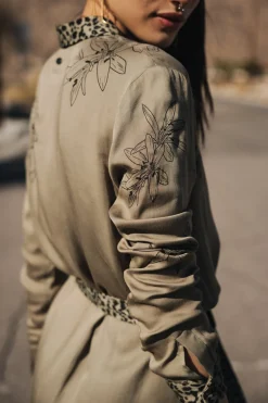 Dresses & Skirts*Freeman T. Porter Ravissa Sahara Trip deeplichengreen