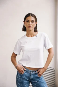 T-Shirts*Freeman T. Porter Tayane Zip white