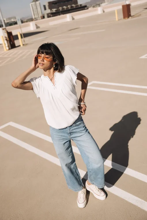 Tops & Shirts*Freeman T. Porter Tillie Plain Color white