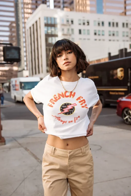 T-Shirts*Freeman T. Porter Tomia French Fry white