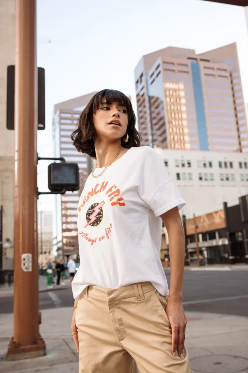 T-Shirts*Freeman T. Porter Tomia French Fry white