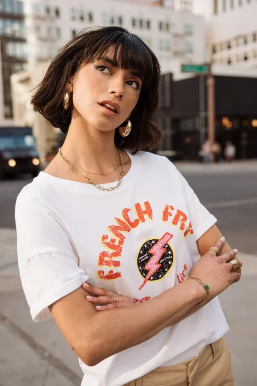 T-Shirts*Freeman T. Porter Tomia French Fry white