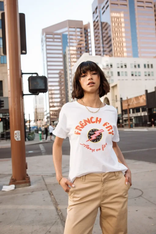 T-Shirts*Freeman T. Porter Tomia French Fry white