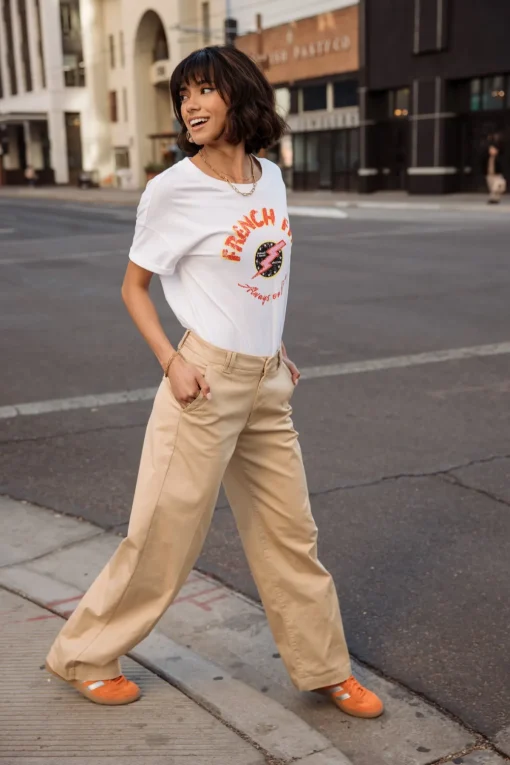 T-Shirts*Freeman T. Porter Tomia French Fry white