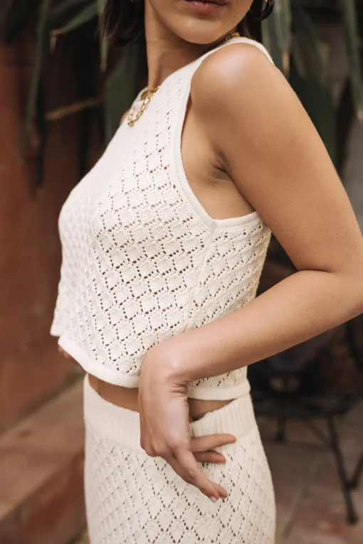 Mesh | Tops & Shirts*Freeman T. Porter Traia pointelle birch