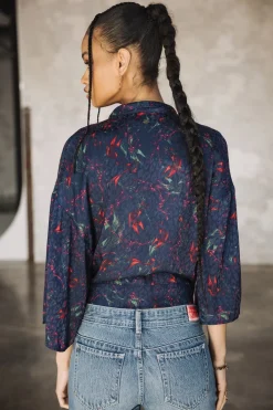 Tops & Shirts*Freeman T. Porter Triane Carpe Koi navy