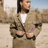 Jackets & Blazers*Freeman T. Porter Venty Summer Patches lightkhaki